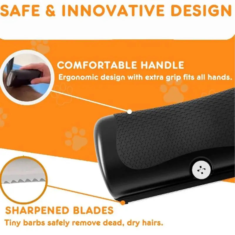 Dog Hair Removal Comb Pet Hair Dematting Deshedding Brush Puppy Hair Shedding Combs for Dogs and Cats Long and Short Hair